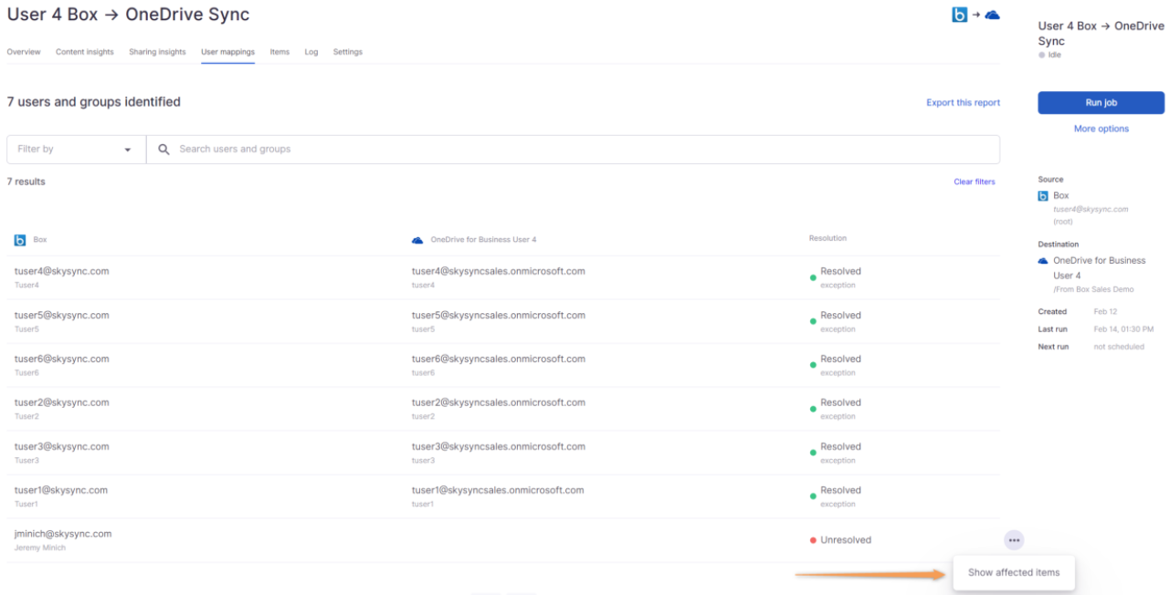 User mappings Support Home